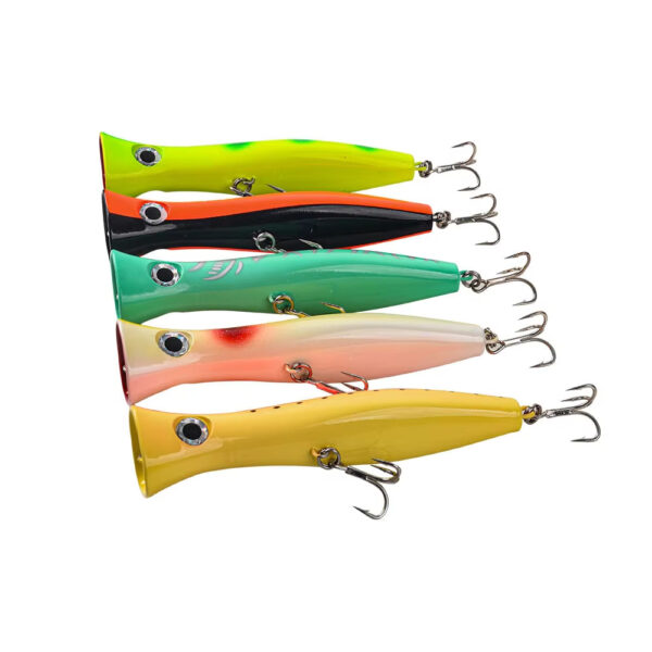 19cm 120g Top Water Popper Fishing Lures Artificial Hard Bait Floating Fishing Popper Lure Trolling Bait - Image 2