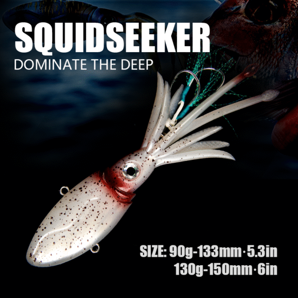 90g 130g 170g 200g 250g Squid Seeker Luminous Squid Lure_yy - Image 2
