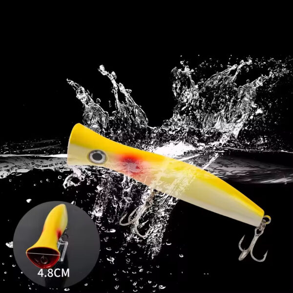 19cm 120g Top Water Popper Fishing Lures Artificial Hard Bait Floating Fishing Popper Lure Trolling Bait - Image 6