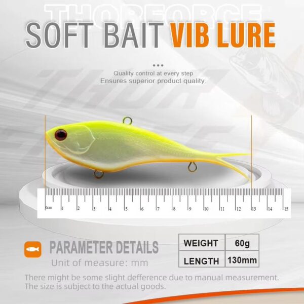 VIB Soft Bait Large Size 130mm 60g Long Distance Casting Lure with Hook for Sea Fishing, Fork Tail Artificial Bait - Taobao - Image 2