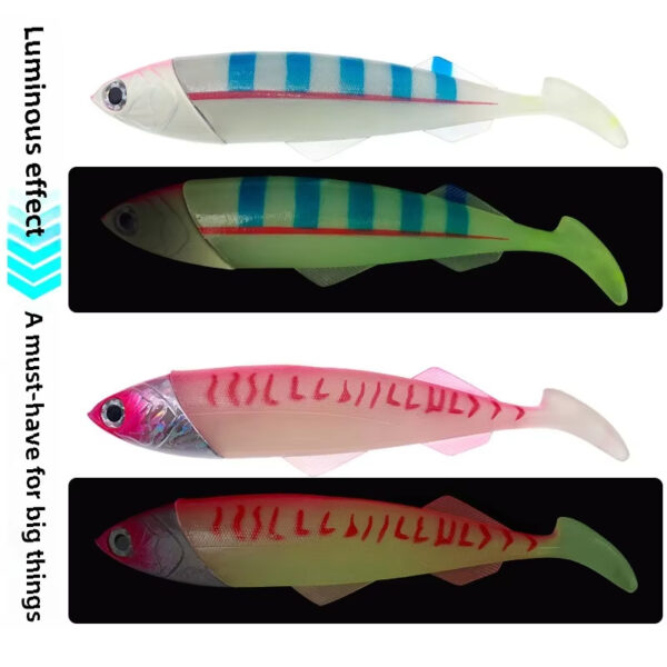 Gran juego cabeza de plomo mar profundo cebo suave grande 26cm_416g 33cm_560g cabeza de pez de metal cebo de pesca señuelo - AliExpress 18 - Image 4