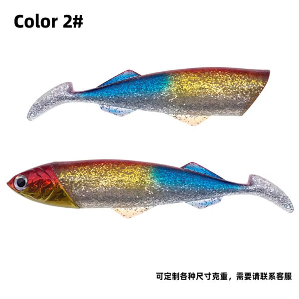 Gran juego cabeza de plomo mar profundo cebo suave grande 26cm_416g 33cm_560g cabeza de pez de metal cebo de pesca señuelo - AliExpress 18 - Image 7