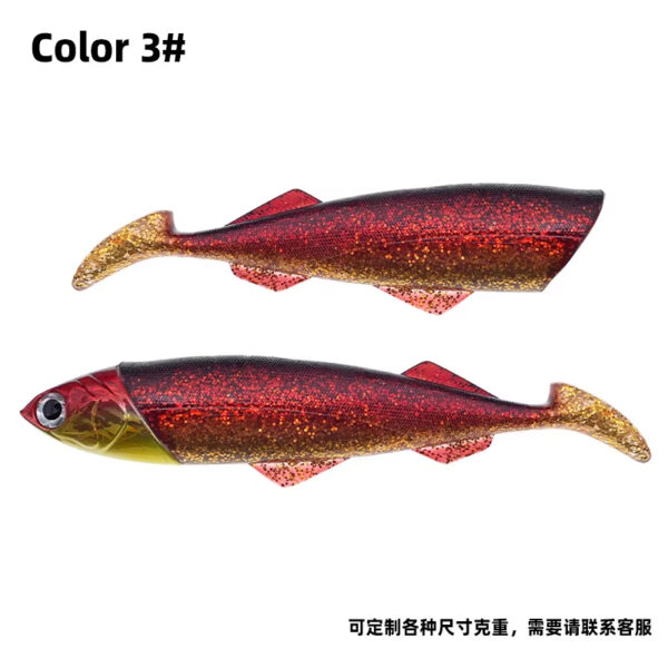 Gran juego cabeza de plomo mar profundo cebo suave grande 26cm_416g 33cm_560g cabeza de pez de metal cebo de pesca señuelo - AliExpress 18 - Image 8